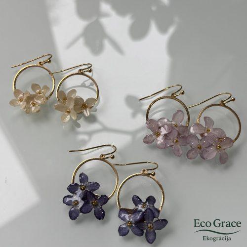 Ceriņu auskari- “Aplis" Ceriņu auskari- “Aplis"