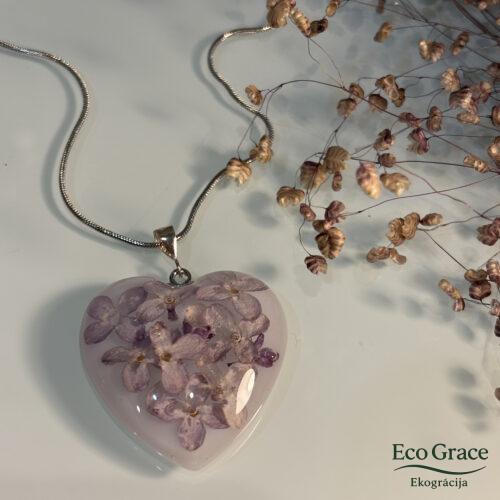 Ceriņu kulons "Sirsniņa"