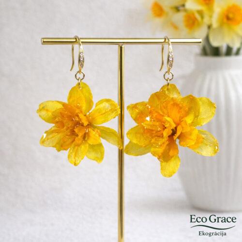 Narcišu auskari "Kuplās"