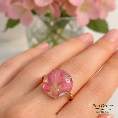 Hortenziju gredzens "Pūderis"