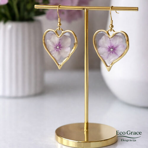 Flokšu auskari "Sirsniņa gaišā"